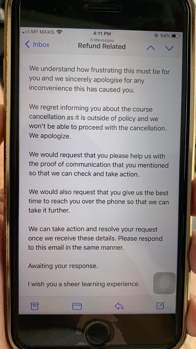 rishabhseth11's tweet photo. @simplilearn 
Got #trapped to enrol for CSM Bangalore virtual classroom but wasn’t offered the mentioned trainer. #Removed from course without questions and consultant offered #refund. Now #customerdelighteam making false accuses from last 2 weeks.
@EduMinOfIndia https://t.co/fq9QeFSSzm