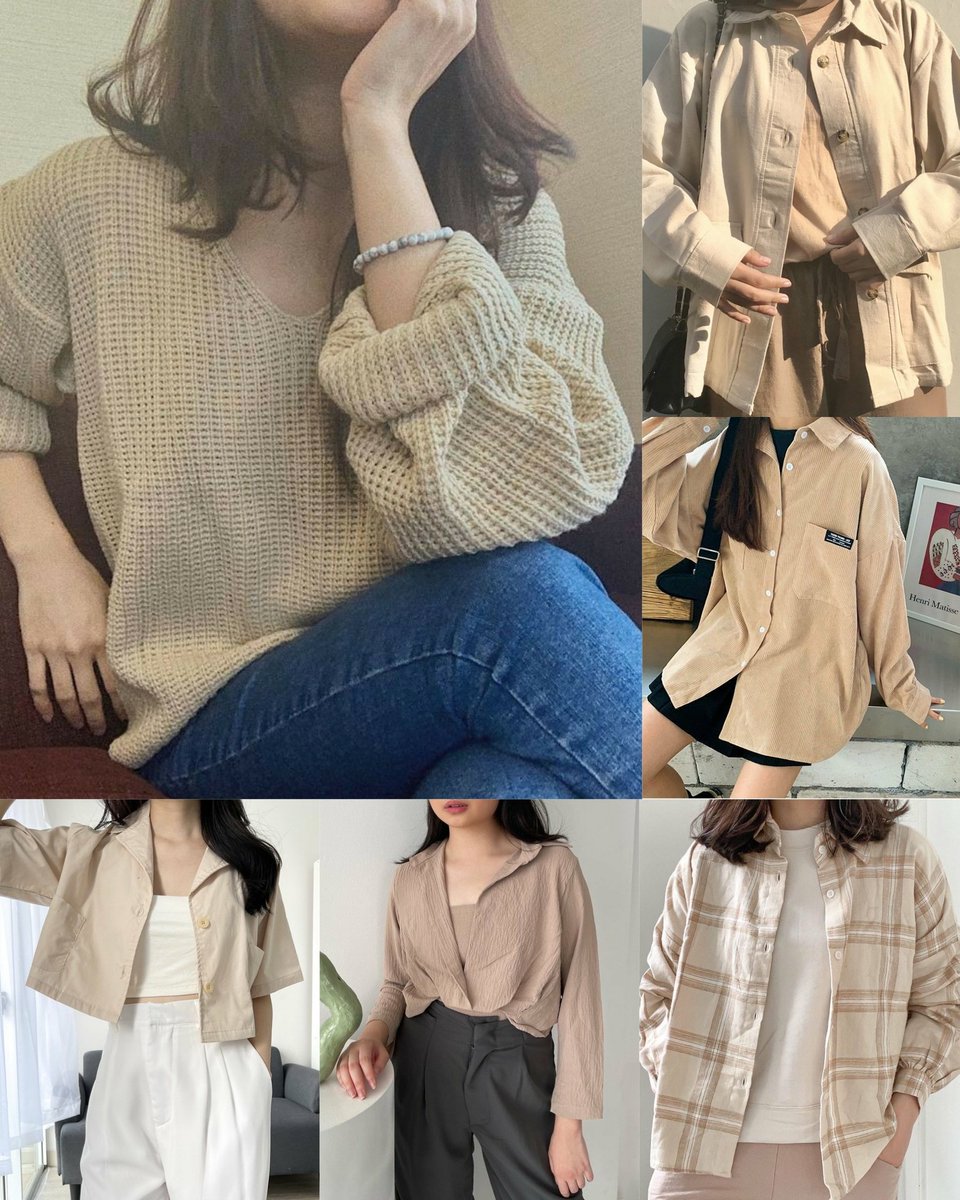 ShopeeCuties's tweet photo. inspirasi outfit earth tone 

a thread https://t.co/KElhWBTlH0