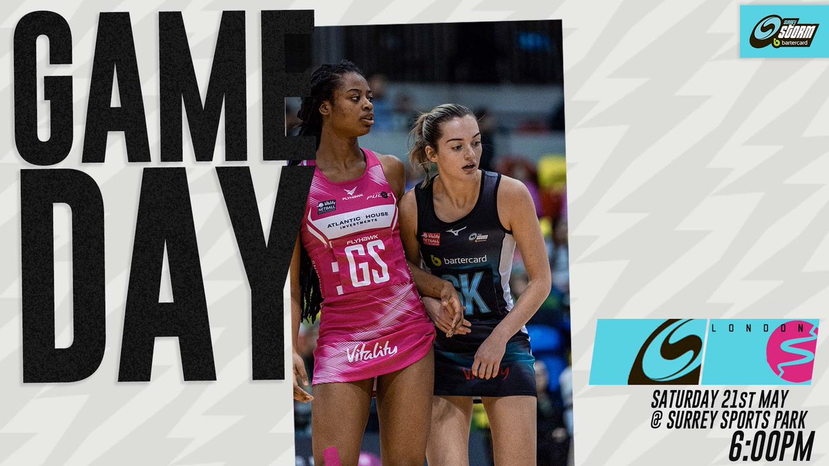 SurreyStorm's tweet photo. CAN. NOT. WAIT! 🌪

We are back at home for the first of our final 2 games of the season and @Pulse_Netball are in town...

Let's continue to to make @Surreysportpark a fortress ⚔️

#stormrises💙 https://t.co/pZU4yRq13E