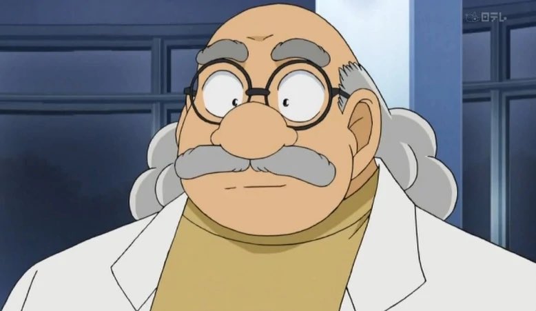 addien90s's tweet photo. Professor Agasa is actually the boss of Black Organization. That’s it, that’s the tweet. https://t.co/yrVhJuKeAZ