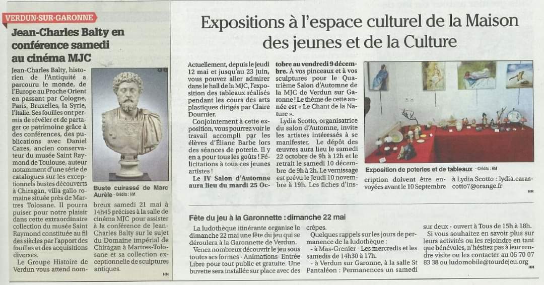 mjc_VerdunsurG's tweet photo. De nouveaux articles concernant la MJC 😃

Un premier article à propos de l'évènement "Trace ta route" qui a eu lieu la semaine dernière. 

Un seconde concernant une action de formation aux premiers secours en partenariat  avec les pompiers et Groupama. https://t.co/dU9bjM6SFQ