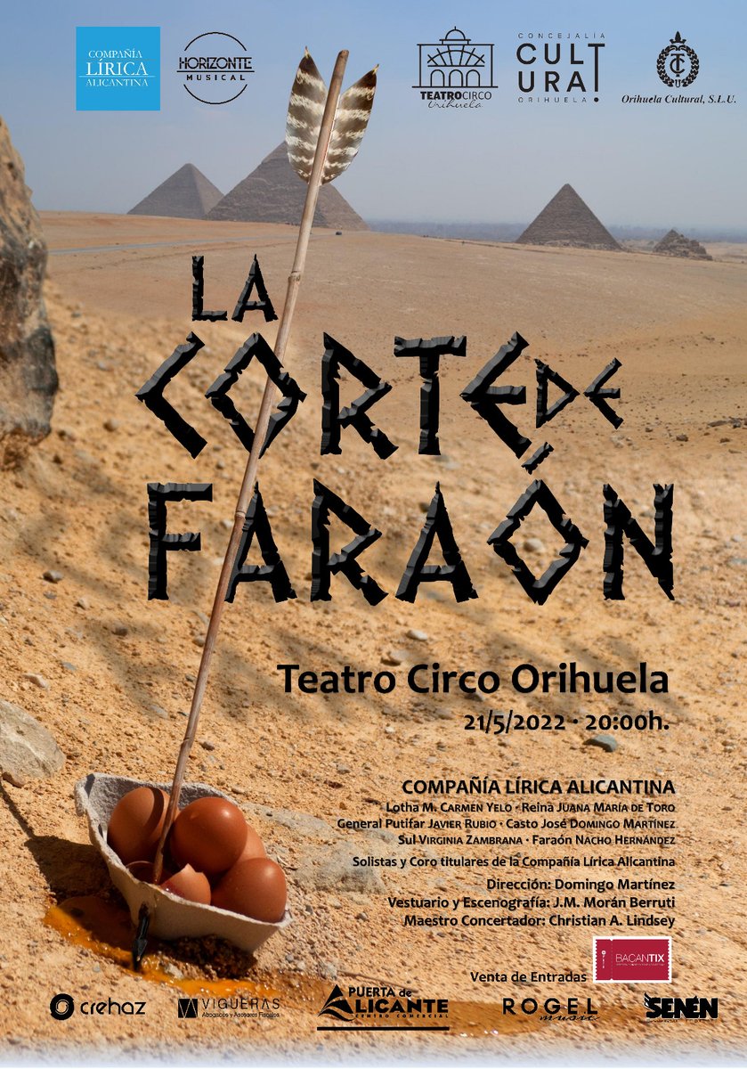 culturavegabaja's tweet photo. 🎼🎸💃🎷🎺🥁🕹🚶♀️🚶🥙🏛🖼📖👧🧒🎭🎉¡¡QUEDAN ENTRADAS!! Obra de zarzuela #LaCorteDeFaraon esta tarde en #Orihuela, entre #actosCulturales de la #VegaBaja.
📰Comprad entrada: https://t.co/6Bwoqjtmpf
@TeatroCircO @AytoOrihuela @DescubreBene @AytoRojales @AytoRafal #Rojales #Benejuzar https://t.co/oKFjbjWNdA
