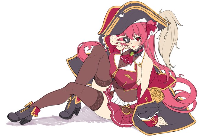 ロングヘアとタイツ 