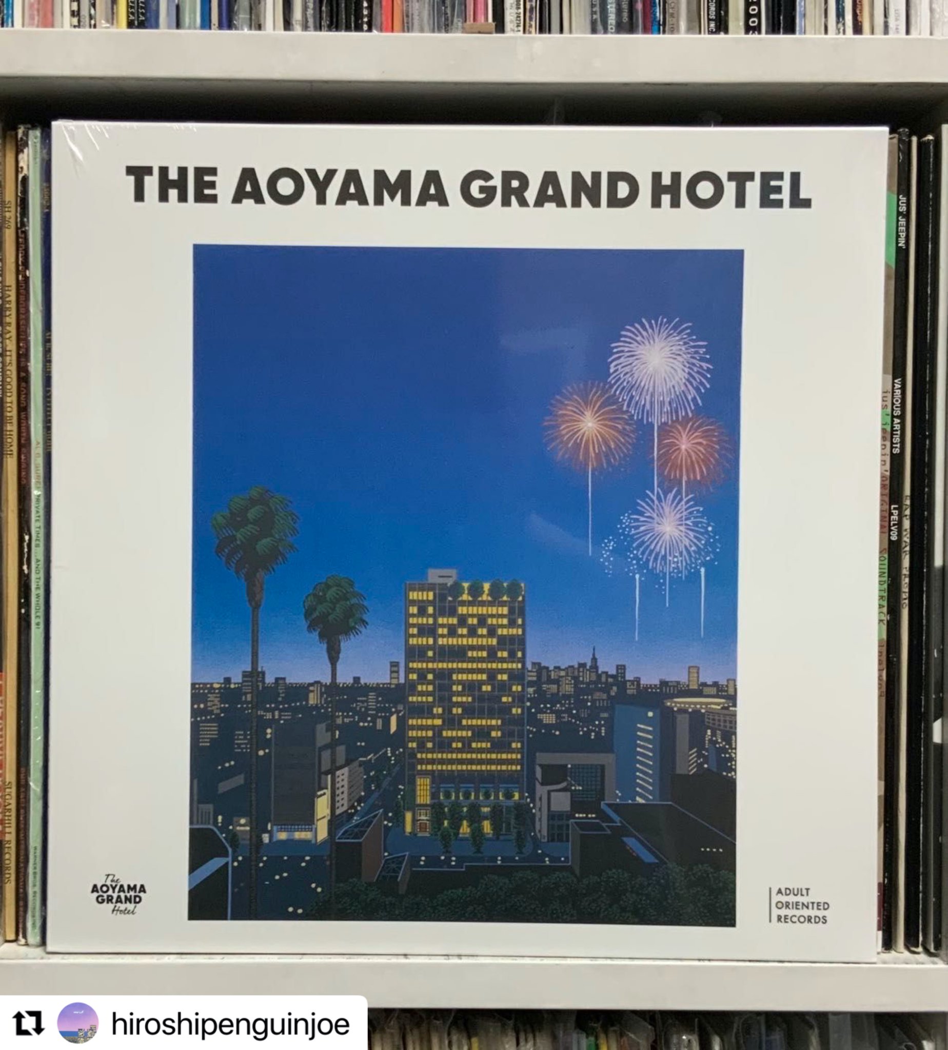 THE AOYAMA GRAND HOTEL／蓮沼執太　(永井博イラスト) NAGAI HIROSHI × AGH×ADULT ORIENTED RECORDS オリジナル