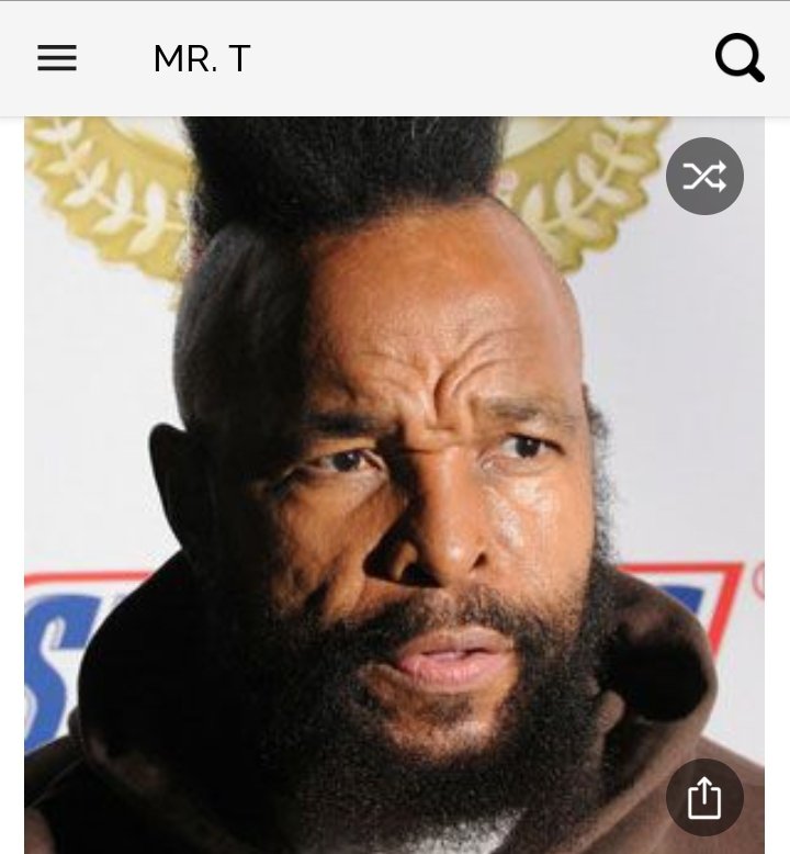 Happy birthday to this great actor. Happy birthday to Mr. T 