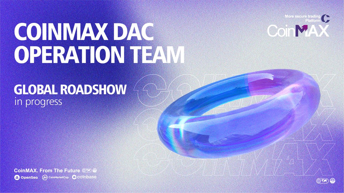 The COINMAX DAC operation team will randomly travel around the world to meet global users through live broadcasts.