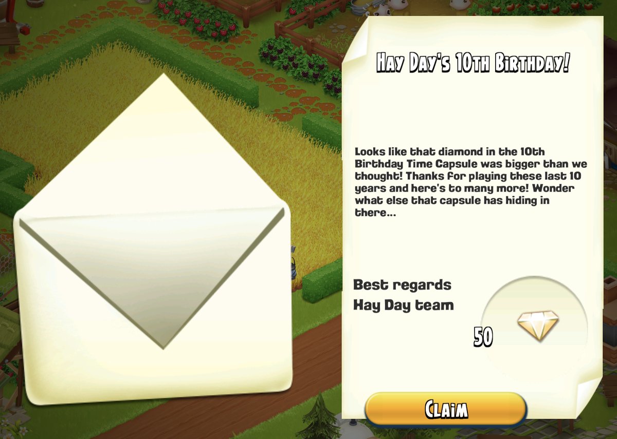 Nighthawk1973's tweet image. Hay Day Farmers all over the world go to your beautiful farms and get the 50 beautiful ✨ DIAMONDS from Alfred. Yeah 🎉🎉🌟. More to come youtu.be/GdpNmFk3yfs #Hayday