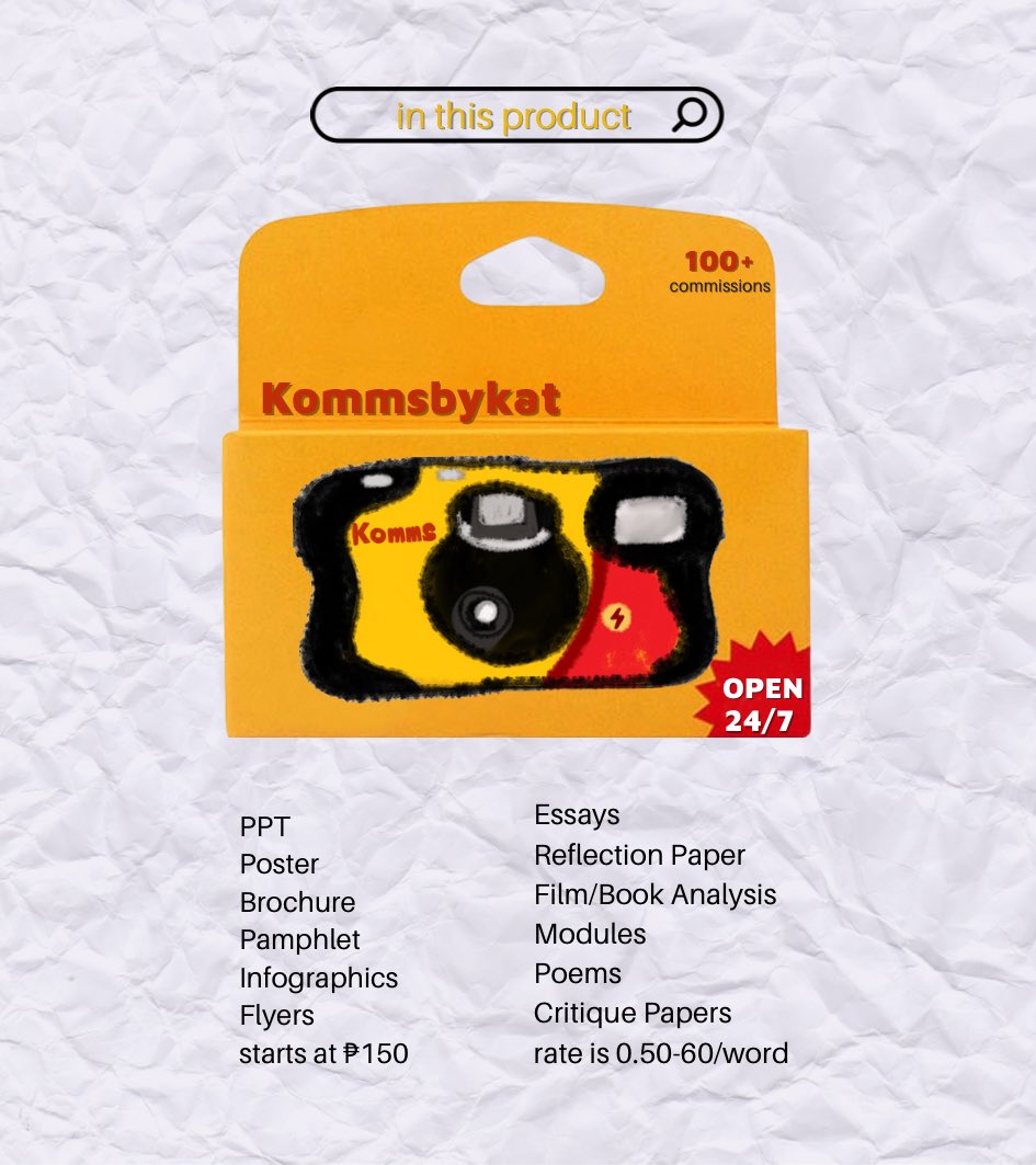 — come roll with me! 🎞

hello! i’m kat, a marketing management student and i am here to help you with your acads!! 🫶🏻

rts are appreciated! 🥺

#commstwt