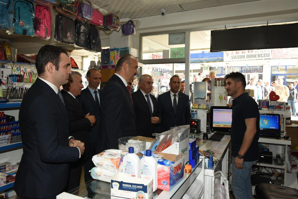 VALİMİZ EKREM CANALP SASON İLÇEMİZİ ZİYARET ETTİLER.