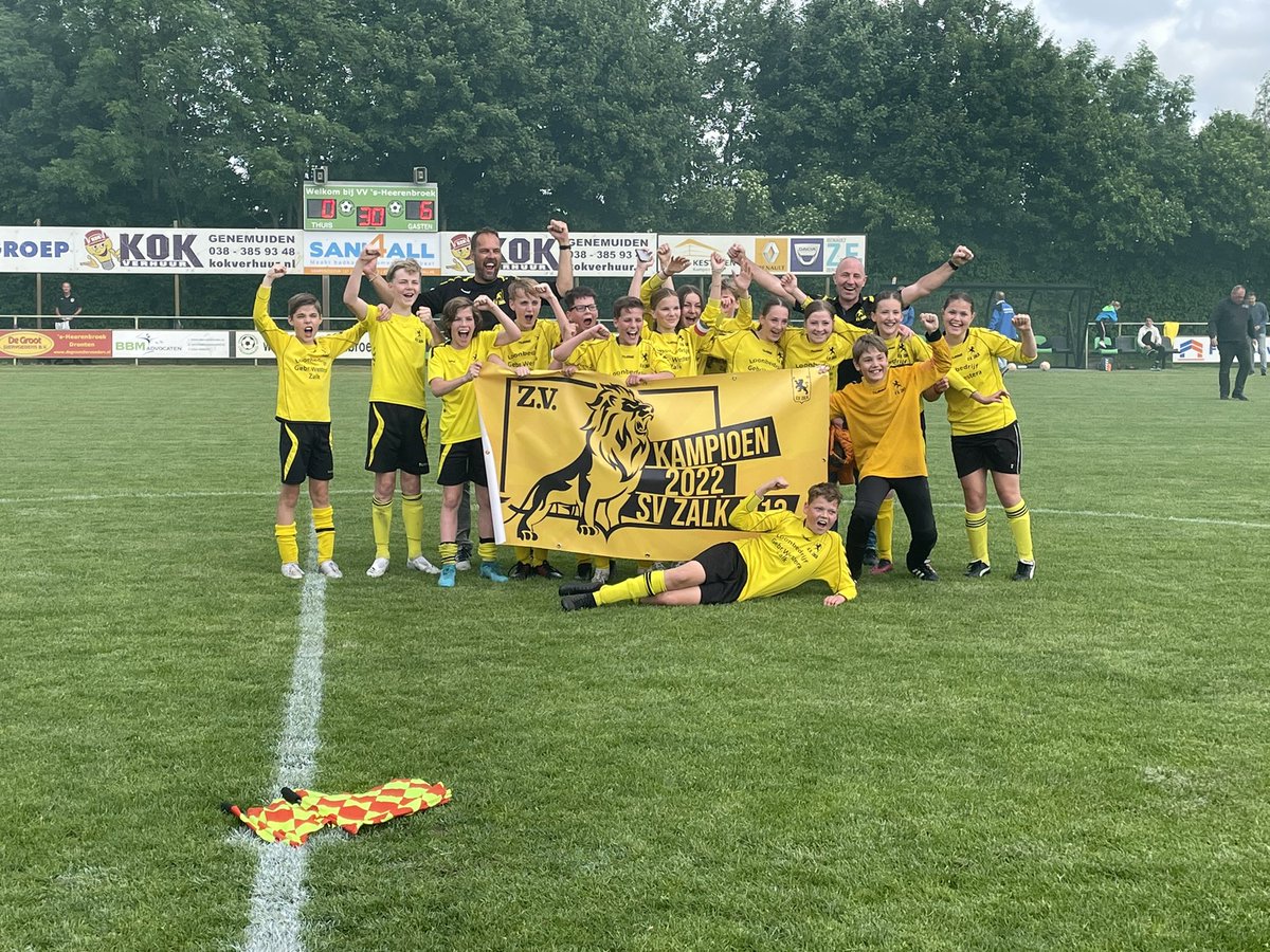 svzalk's tweet image. Zalk JO13 Kampioen