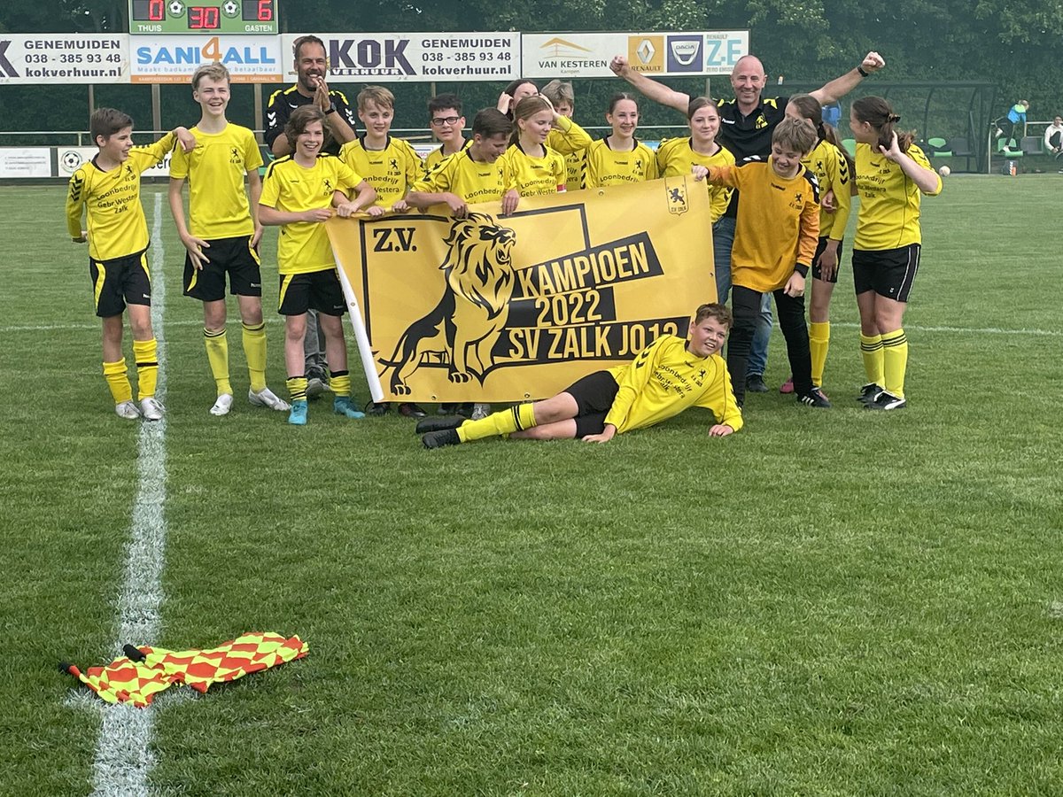 svzalk's tweet image. Zalk JO13 Kampioen