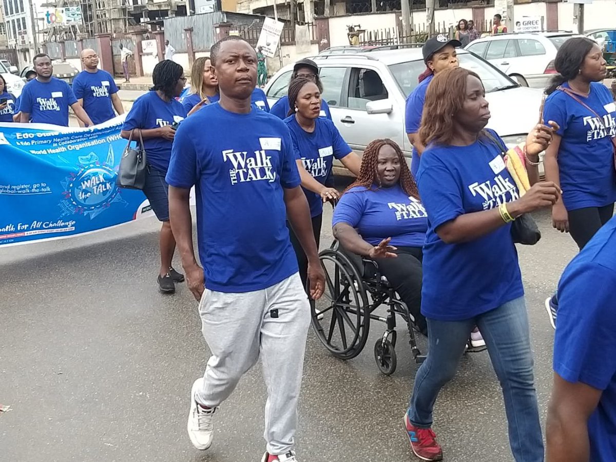 action_edo's tweet photo. #Walkthetalk2022
The health for all Challenge live in Benin-City. Come out all. If you are sitting, you are wrong, if you are looking you are wrong. Walk Walk Walk https://t.co/Fy1xHNVRs6