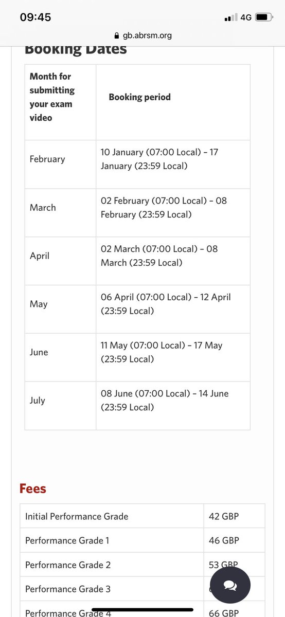 Kerryda's tweet photo. @oriocht @ABRSM Dates are released monthly and there is a window for booking. The window for uploads in June was 11-17 May so has now closed. There may be late spaces released in a couple of weeks if there were some left. The next booking window is 8-14 June for uploads in July. https://t.co/xkaPaSCKna