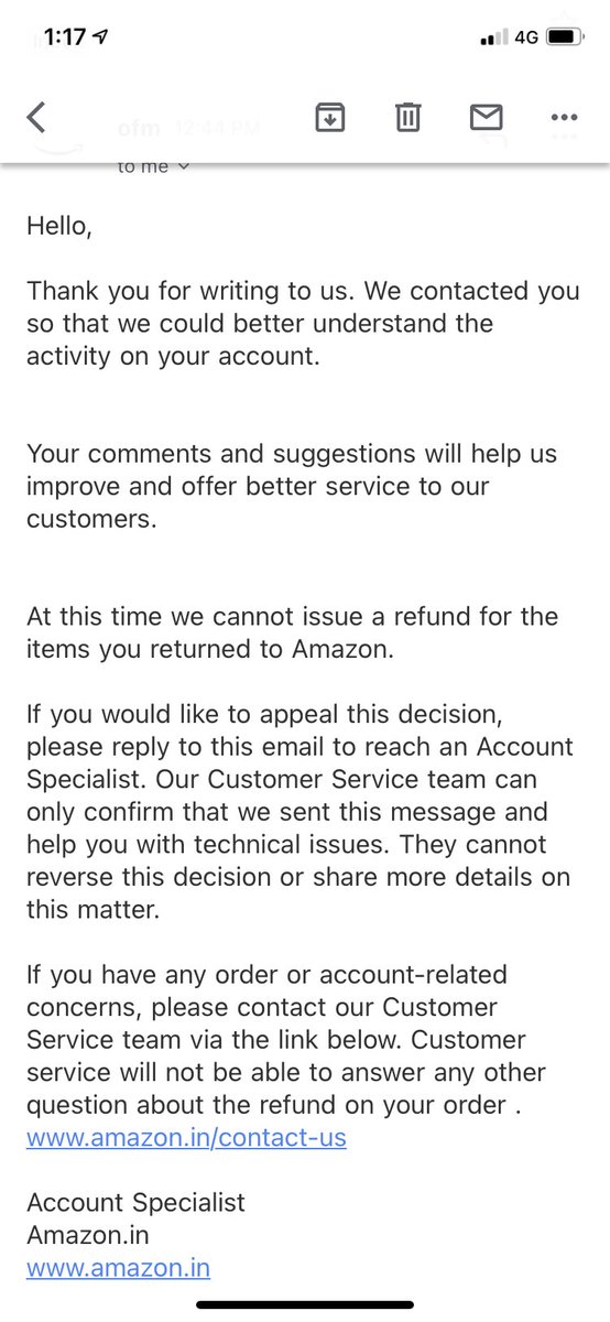 meenugulati's tweet photo. @amazonIN It wouldn’t matter to you guys but I pledge to never buy anything from Amazon ever in my life! Amazon can only spread sudo happiness in expensive advertisements, in real they are frauds! https://t.co/T7A2jZ4GEw