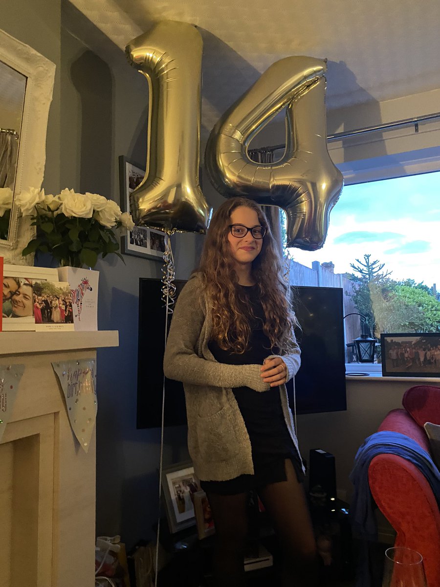 AdeleEWright's tweet photo. Lovely celebration last night for my youngest niece’s birthday - can’t believe she’s 14 already though! #growingupfast #auntysgettingold (and yes I did indulge in a small slice of cake, despite the #keto diet! #wouldberudenotto ) https://t.co/HjV14v4miB