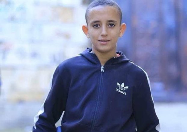 Israeli occupation forces killed this 17-year-old boy, Amjad al-Fayyed, shooting him twelve times early this morning in Jenin.