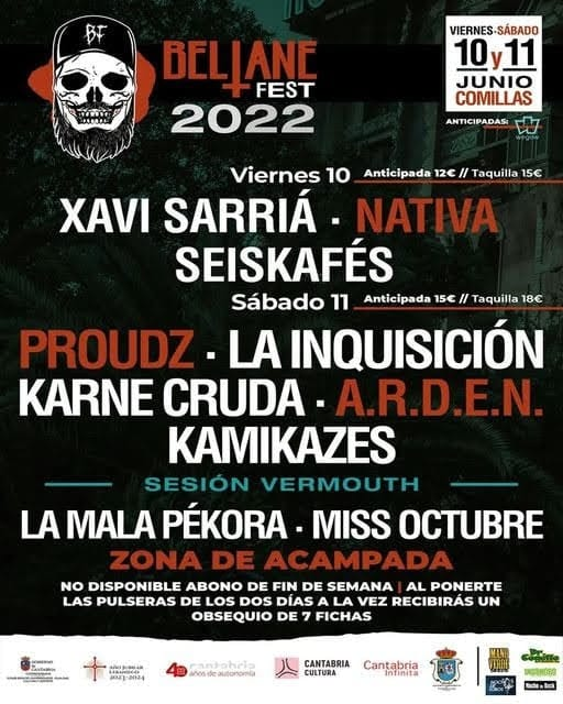 manoverdeseeds's tweet photo. Vuelve una nueva edición del 🎸Beltane Fest🎸 con los grupos más cañeros 💣💣
🎟️🎟️ ENTRADAS YA A LA VENTA EN🎟️🎟️
🔗🔗https://t.co/xyNEqdcqj0🔗🔗
🔈@beltanefestcomillas 🤘🤘
📅 10 de Junio🎺🎺
📅 11 de Junio💣💣
🏕️🏕️zona de acampada🏕️🏕️
#beltanefest #comillas #cantabria 
#Spain. https://t.co/8ZjW7coO8a