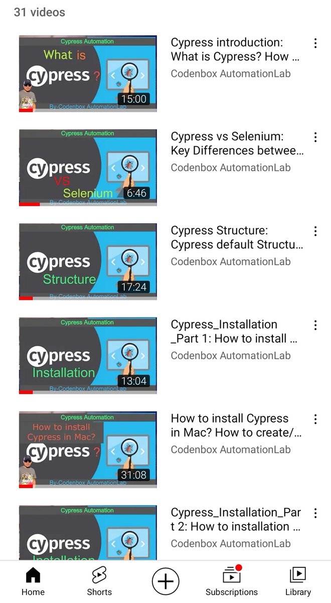 CodenboxTeam's tweet image. Learn FREE Manual testing in Agile, Automation with : Selenium, Cypress, Java, JavaScript, Sql, GitHub, Jenkins &amp;amp; more for FREE. Find all the tutorials in our YouTube channel. Happy Learning!

URL: youtube.com/c/CodenboxAuto…

#freeautomation #learnselenium #learncypress #learnjava