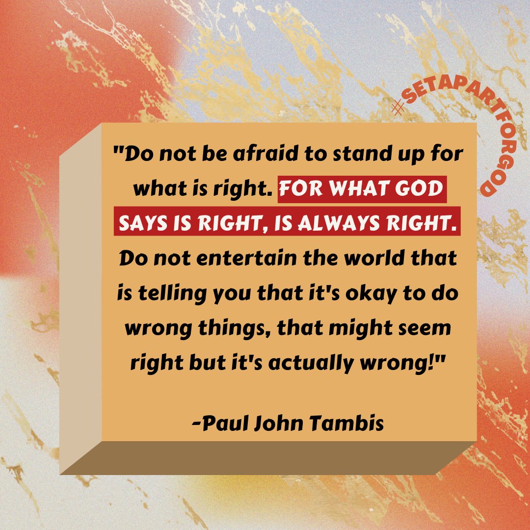 lighthousedavao's tweet image. We are in the world but not of the world. Dare to stand out and be different. Learn to say NO to satan and say YES to Jesus. 

#WOWGenYouth
#SetTheTrend