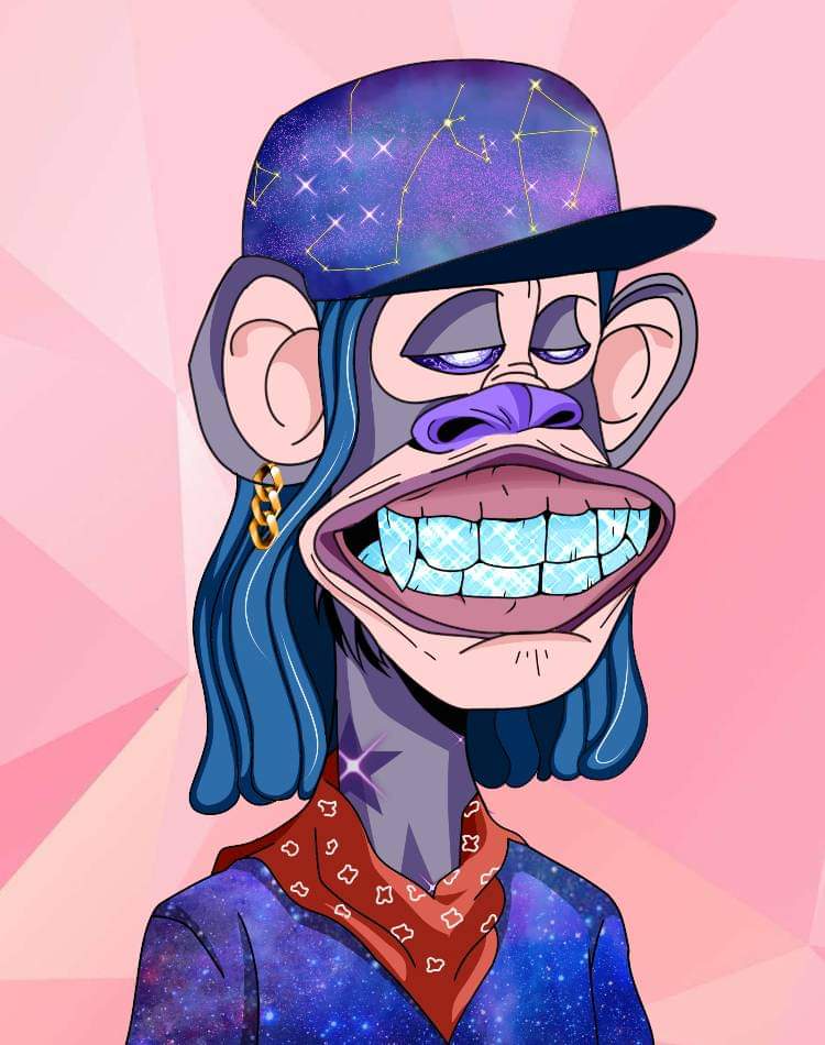 Rudao2022's tweet photo. @trippinapes TrippinApe trippin the galaxy multiverses, not mad just normal!!! https://t.co/QLcmPD8DJZ