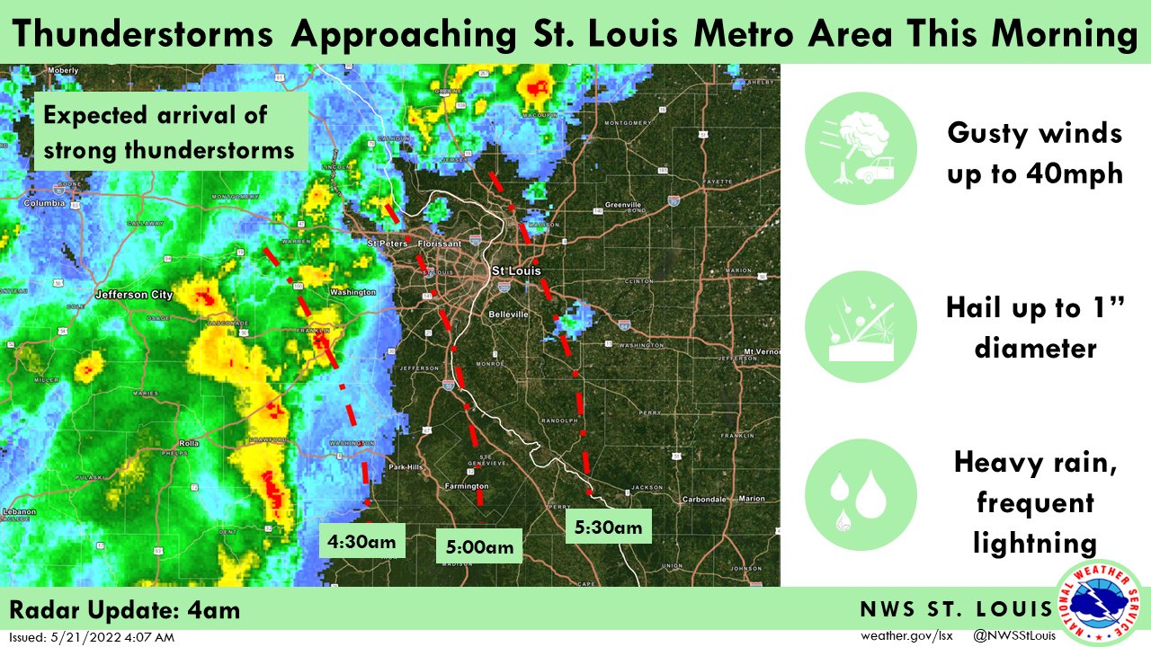 NWS St. Louis on Twitter "Heads up if you're traveling on I44 from St