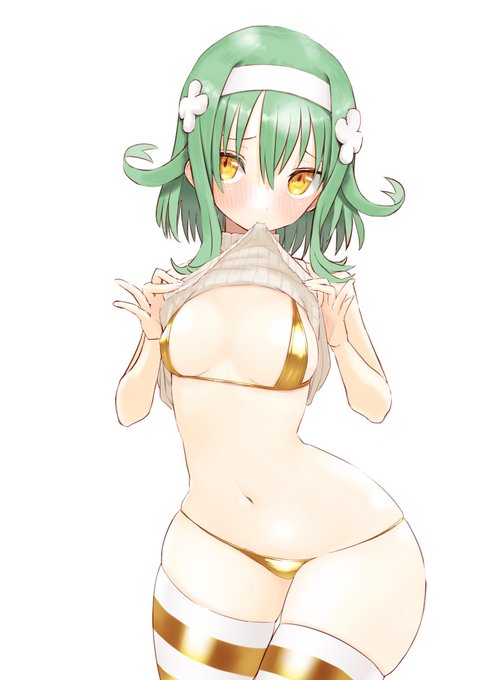 水着の色、わりとうまく描けた気がする 