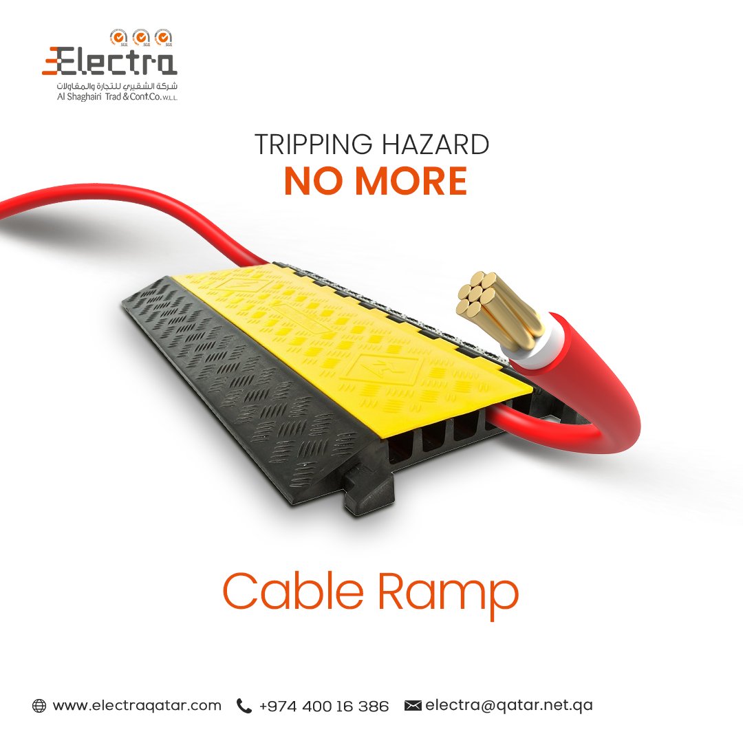 electraqatar1's tweet image. Protect your cables and minimise tripping hazards with protective cable ramps like these. For more details, contact Electra today!
.
👉 𝗖𝗼𝗻𝘁𝗮𝗰𝘁 ☎️ : +97440016386
👉 𝗪𝗲𝗯𝘀𝗶𝘁𝗲 : electraqatar.com

#cableramp #cableramps #cablerampprotectors #doha #Qatar