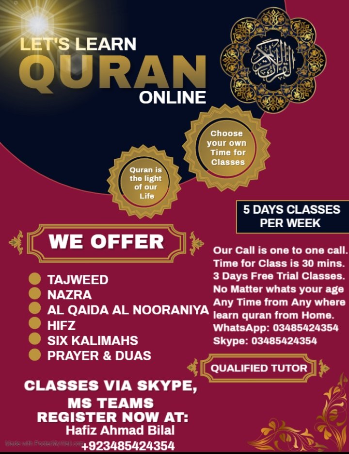 AhmadBilal2213's tweet image. #learnquran #quraneducation #islameducation #quranlearning #quranteaching #learnfromhome #onlinetutor #Quran #QuranHour #fromhome