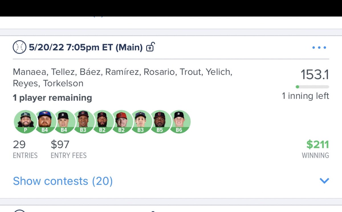 DFSPrimeLineups's tweet photo. Another🔥#win🔥for our members! #FREE offerings everyday, just click➡️https://t.co/dLBNGuv5It . The #best in #DFS ! 🌐🔗 is https://t.co/p5UVPhh807 

#FD #MLB ⚾️🔥💰 #MLBFantasy  #ROI #won19/last22🤑 

#FanDuel #DraftKings #sportspicks #NBA #NFL #MLB https://t.co/ObSOHolY1W