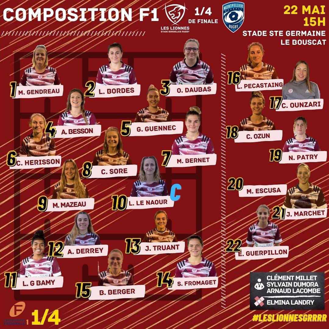 Les Lionnes du Stade Bordelais tweet media