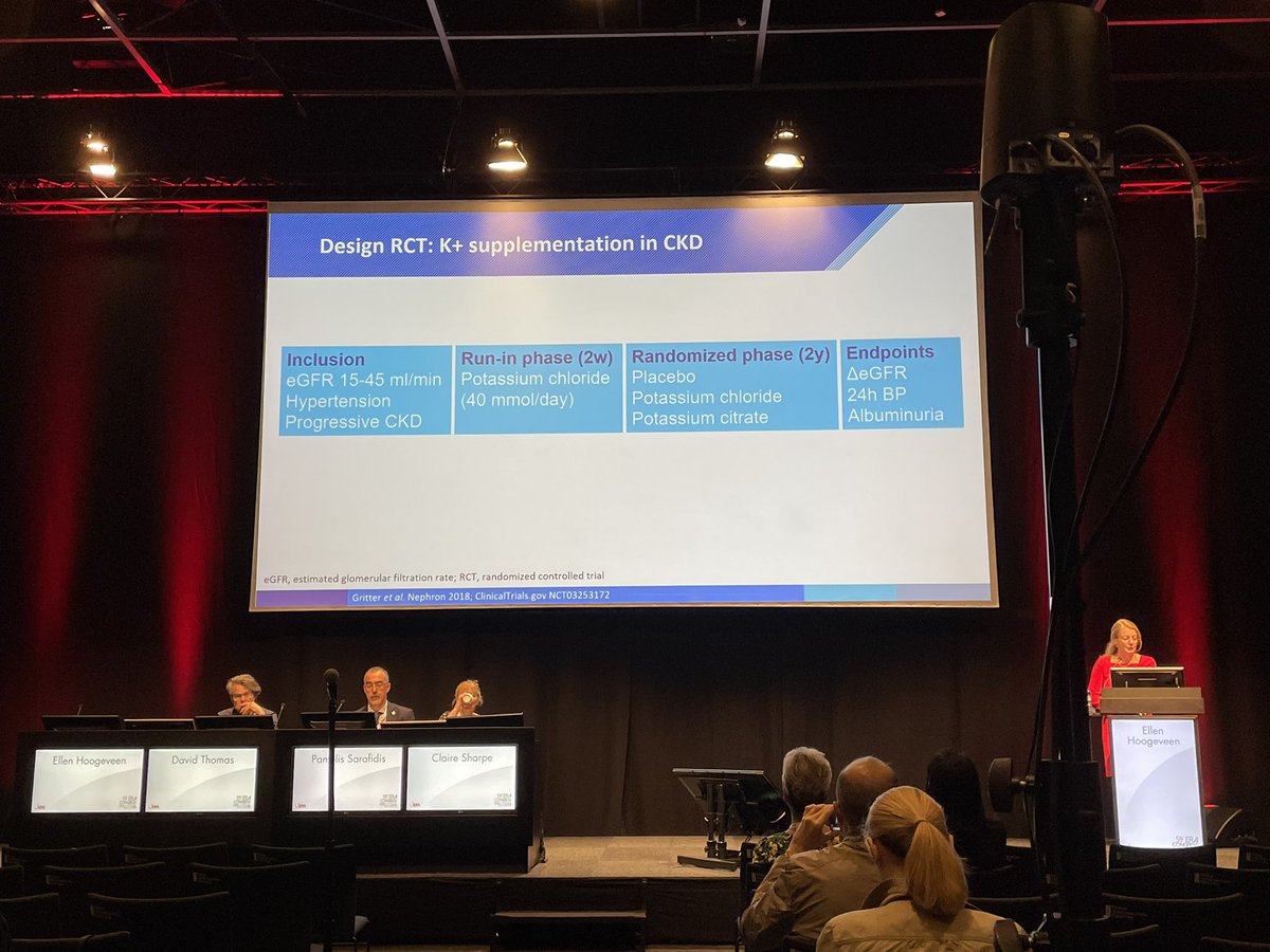 Amazed to see that even in CKD4-5 low serum K+ is associated with kidney failure &amp; mortality. Even more food for thought… Thank you <a href="/EllenHoogeveen3/">Ellen Hoogeveen</a> also for promoting our clinical trial on K+ supplementation in CKD3b-4 <a href="/LiffertVogt/">Liffert Vogt</a> #ERA22