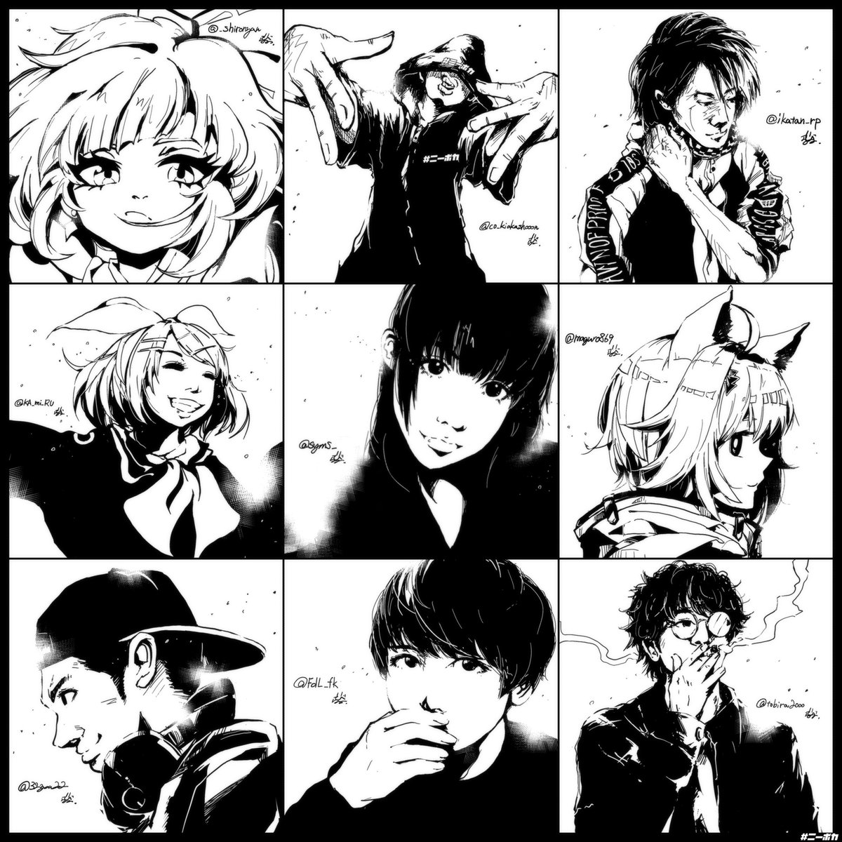 大変今更ですが…先日、新潟の才能軍団(@niigata_vocalo)各位を描いていたんですよ。
なにぃ、やっちまったワタシは
黙って6/4(土)配信イベントに参加だ。#ニーボカ
https://t.co/ZrPtMZVBv0
各位
@syms__
@KA_mi_RU 
@co_kiakashooon
@ikatan_rp
@_shironyan
@32you22
@FdL_fk
@maguro869
@tobira2000 