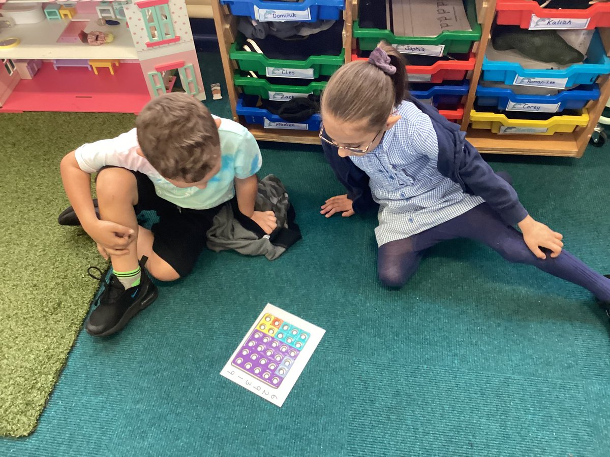 DolphinsBCP's tweet photo. This week we have been learning to solve problems. Using only a certain number of tiles we had to make them fit exactly. Then the challenge was to find how many ways they could fit. https://t.co/VPnpxE5Ksp