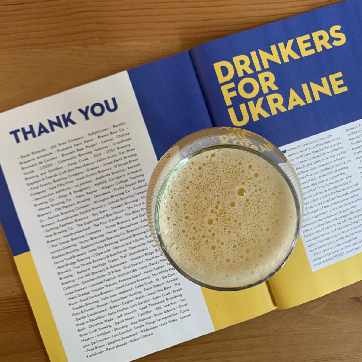 We have the greatest respect for <a href="/DrinkersUkraine/">Drinkers For Ukraine</a> relief effort. They've succeeded in bringing brewers and people together to make a difference in the lives of those affected by the war.