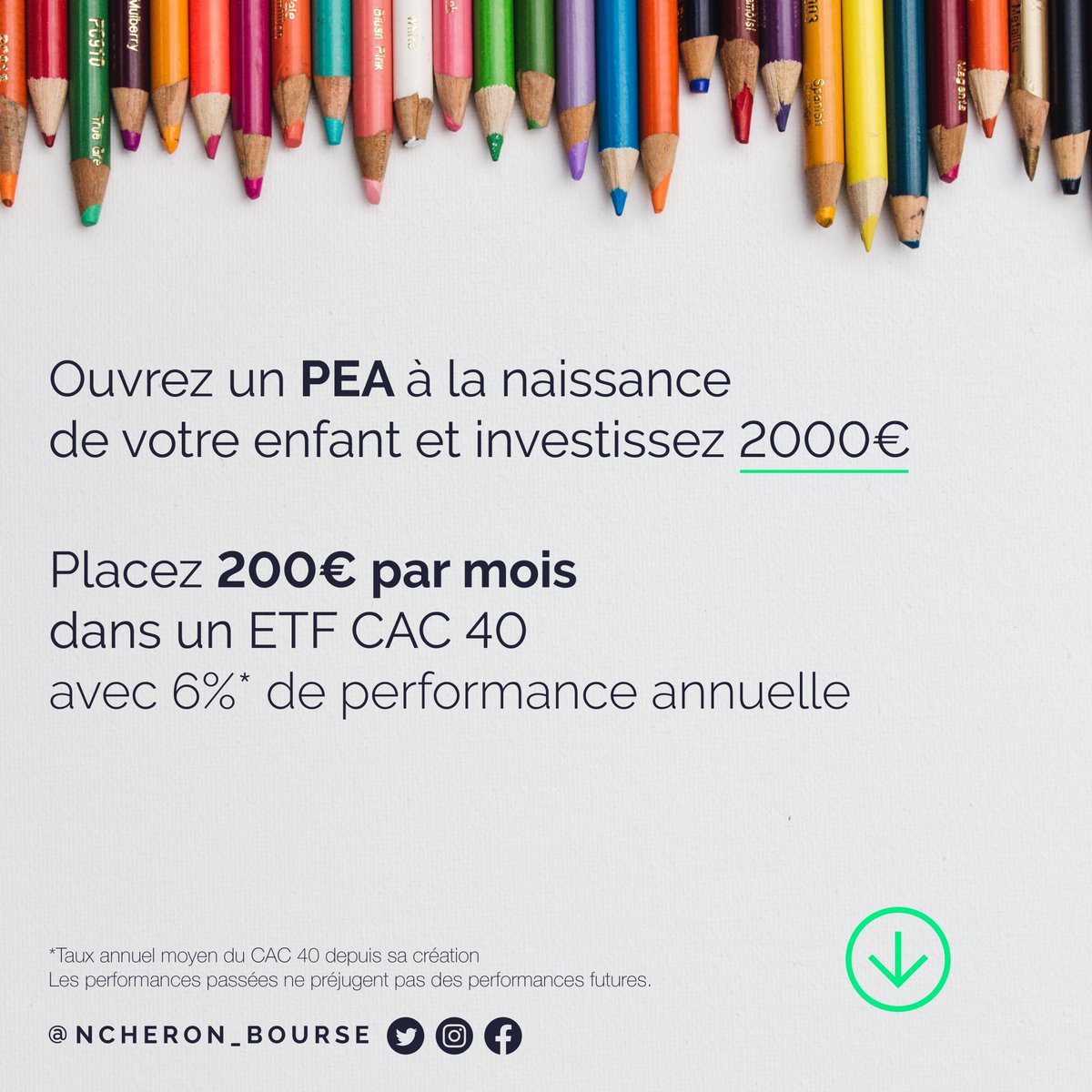 Merci ➡️ le premier mot que votre enfant prononcera quand il saura que vous lui avez ouvert un PEA plutôt qu'un livret A 🍼