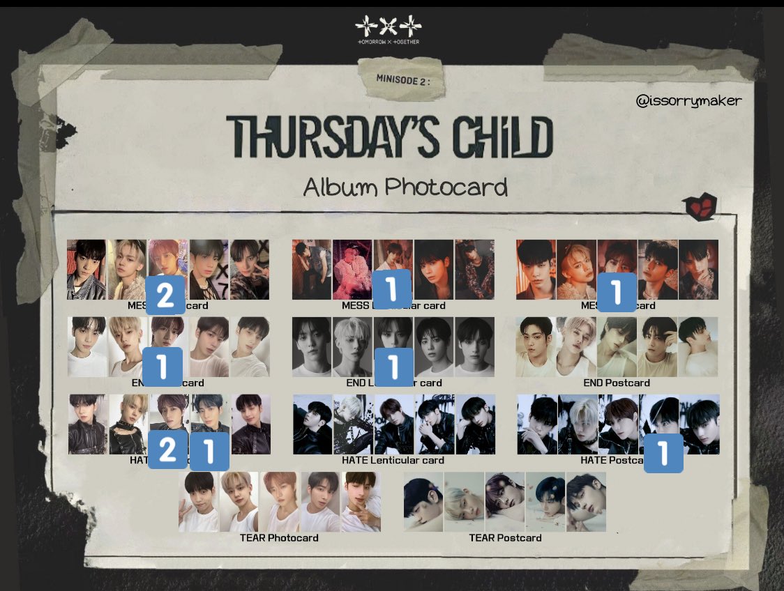 AL完売しました。 txt ヨンジュン Thursdays child tear general-bond