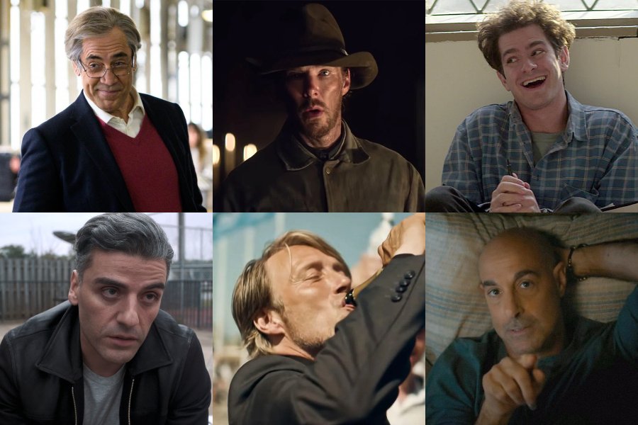 ButacaK's tweet photo. Mejores actores principales nominados a los #PremiosButacaK 2021:
#JavierBardem por El buen patrón
#BenedictCumberbatch por El poder del perro
#AndrewGarfield por tick, tick... Boom!
#OscarIsaac por El contador de cartas
#MadMikkelsen por Otra ronda
#Stanley Tucci por Supernova https://t.co/wnrlnPF7Wz
