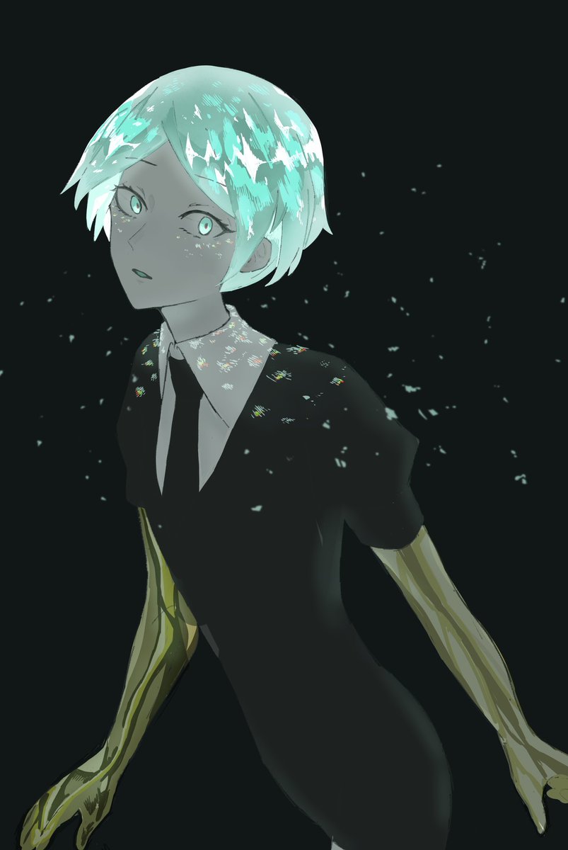リクエストよりフォスフォフィライト 宝石の国 大津 木のイラスト