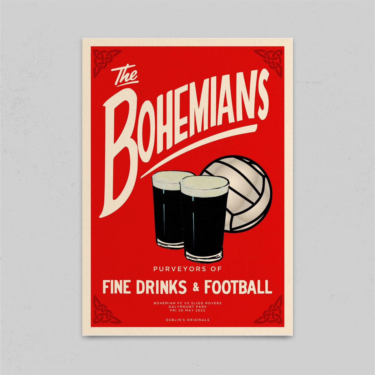 bfcdublin's tweet photo. After selling out in a few minutes  we’ve ordered another small batch of last nights match poster, hand printed by @DamnFinePrint 

Artist is Mark O’Meara 🔴⚫️

Pick one up before they’re gone again 👉🏻 https://t.co/pshkqiwZVl https://t.co/k7aKMPRosx