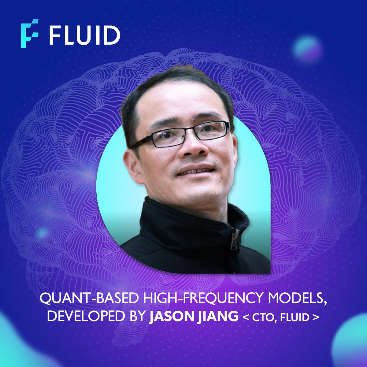 FLD_AI's tweet photo. Meet @Jason_Jiang22 #FLUID'S CTO, who has over 23 years of experience at Goldman Sachs and BlackRock with a focus on creating quant-based high-frequency models for #trading on liquidity aggregators in traditional finance and, most recently, digital asset markets. https://t.co/JEa7h08G4m