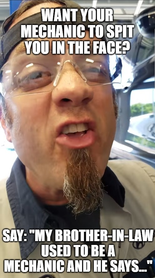 obdadvisor's tweet image. Or: "The internet says you don't have to replace the part, you can just spray it with something like PAM."🤦‍♂️