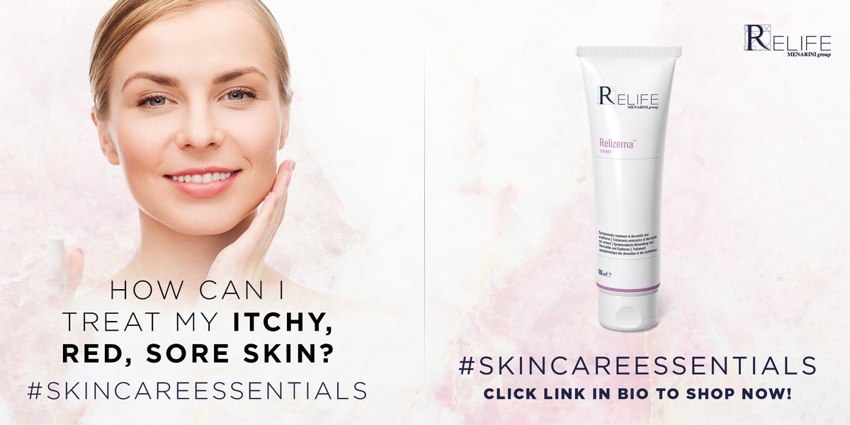 RELIFEIrl's tweet photo. Relizema cream uses lipids, emollients and antioxidants to help treat the symptoms of eczema, dermatitis, and erythema (reddening of the skin), such as itching and flushing while moisturising the skin and restoring its natural barrier.
#DrySkin #DryAndSensitiveSkin #SensitiveSkin https://t.co/nkgbW1Oo6D