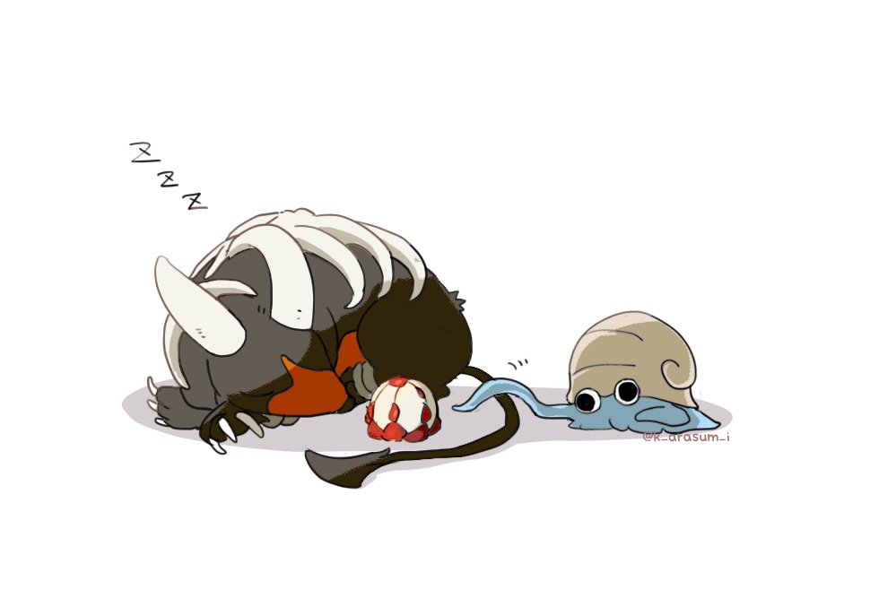 no humans pokemon (creature) zzz sleeping white background simple background closed eyes  illustration images