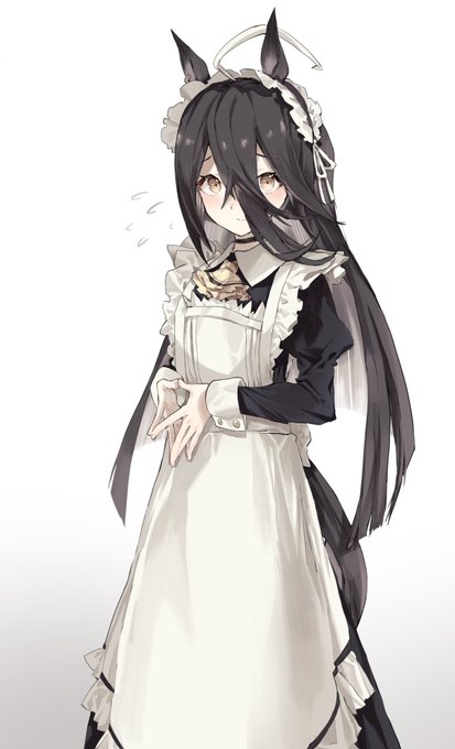 ウマ娘 手描き イラスト ファンアート アナログイラスト マンハッタンカフェ ウマ娘 手描き イラスト ファンアート アナログイラスト