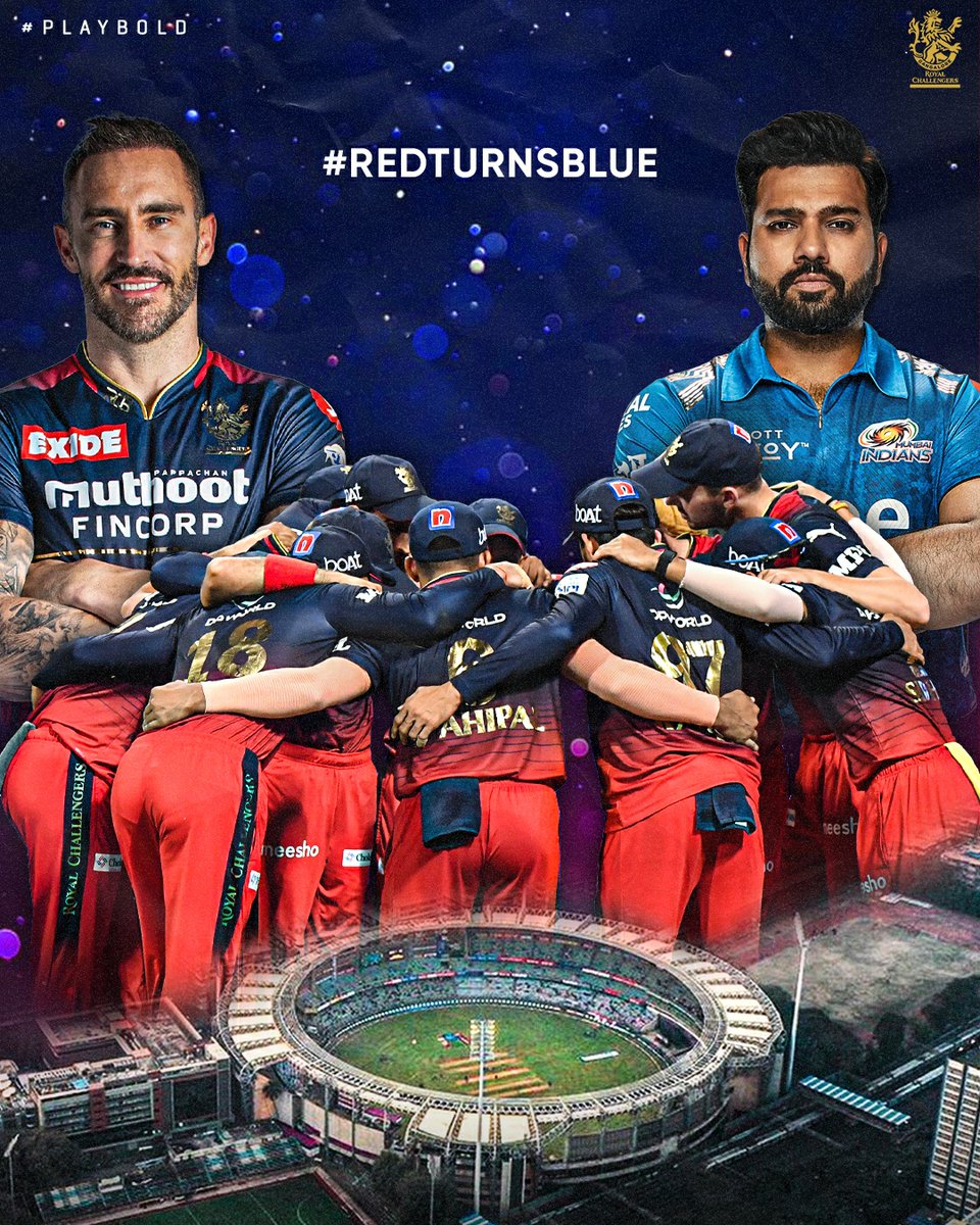 “I am banking on Rohit to come good.” - Faf du Plessis

All RCB fans are, skipper! 😁 We’re all backing Ro and Co. against DC tonight. 💙😀

#PlayBold #WeAreChallengers #IPL2022  #RCB #RedTurnsBlue
