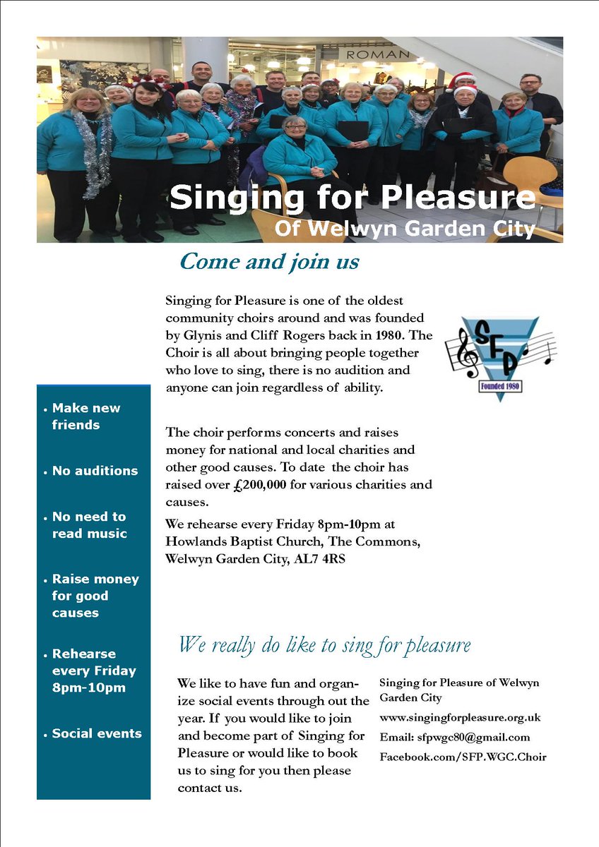 Singing for Pleasure (@sfpwgc80) on Twitter photo 