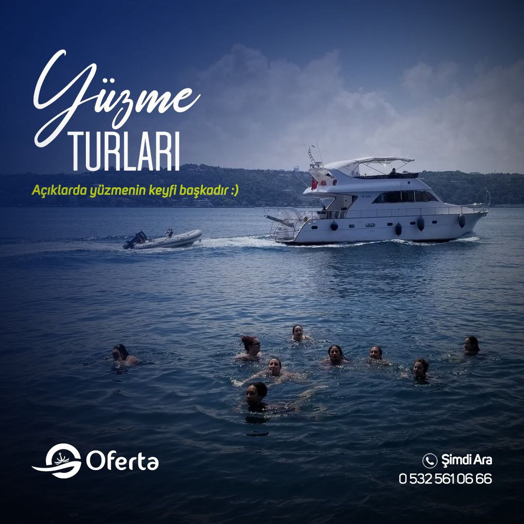 Yüzme Turları 

.
.

#YachtHolidays #YachtVacation #YachtCharter #YachtLife #Sailing #SailingLife #BlueCruise #MaviTur #TekneKiralama #YatKiralama #İstanbul #BoatRental #IstanbulBoatHire #İstanbulTekneKiralama