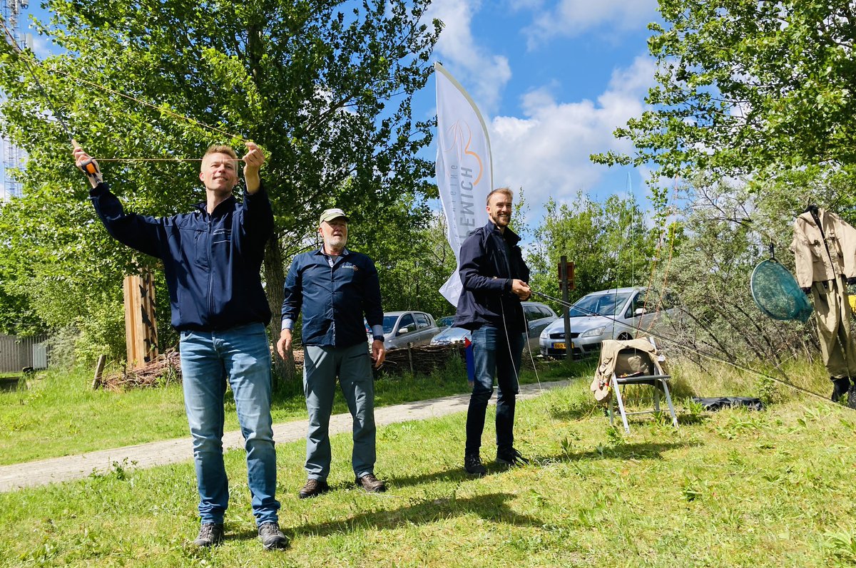 Om 13 uur start het programma op het Lauwersnest, Lauwersoog in het kader van de Wereld Vismigratie dag. De vliegvisvereniging de Pompemich is er al klaar voor.