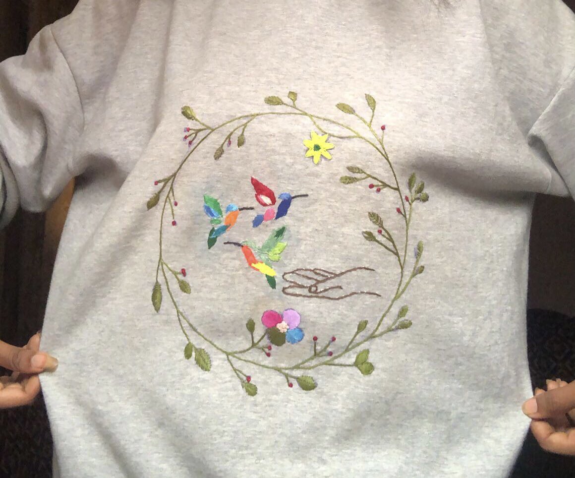 deryn_fluo's tweet image. Hi twitter 🧍🏾‍♀️, I started ‘hand’ embroidery during the ASUU strike. 
These were hand embroidered by me. 
Please rt and patronize me🙏🏿