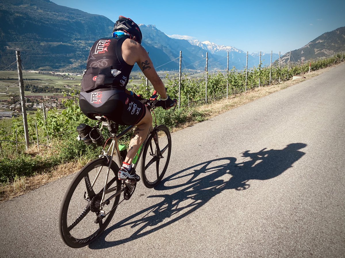 Celineribordy's tweet photo. Pour une première sortie à vélo pas en solo, on a fait fort! Merci Pascal Fumeaux pour la motivation! Vivement le Moosalp! #velo #handisport #megajoie #valais #mobilite #paratri https://t.co/o6zFrC93OB
